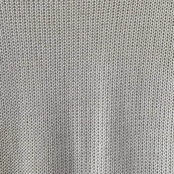 Zara Oversized Sleeveless Linen Cotton Knit Long Top Cream Tan S/M - Picture 6 of 7